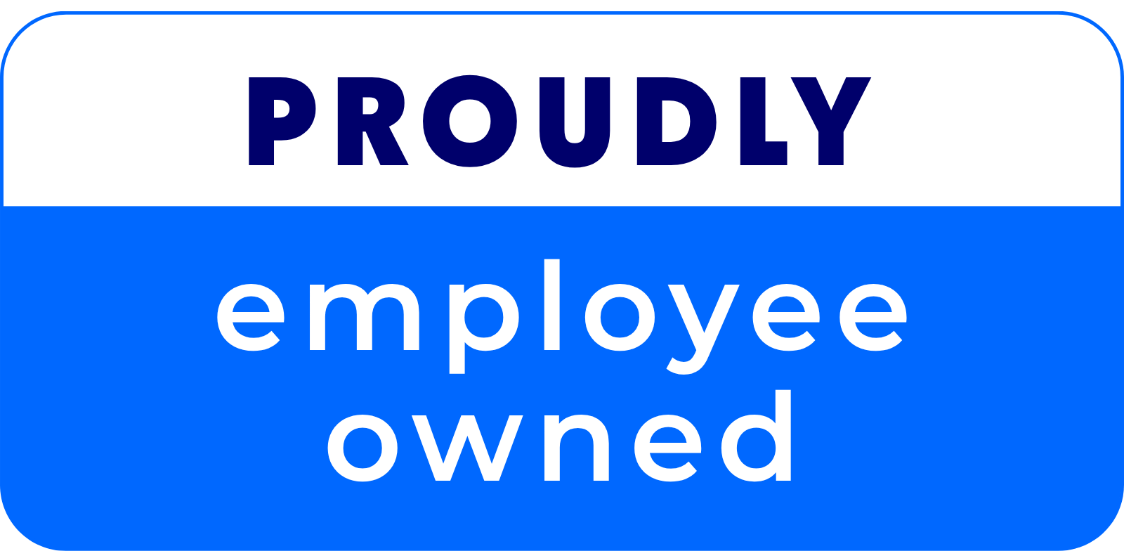 Proudly Employee Owned Bluebg